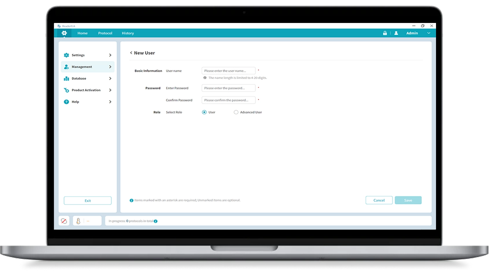 PC Control Version: User Authority Classification
